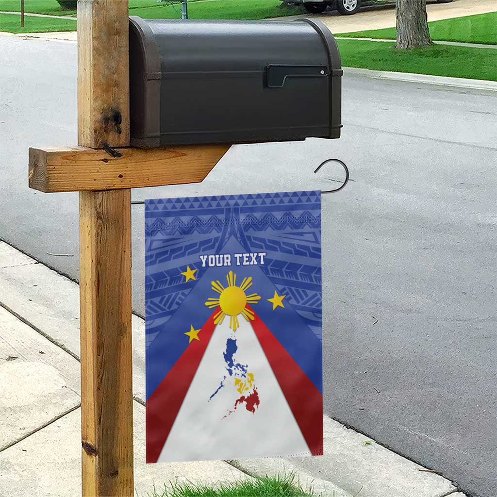 Personalized Pilipinas Eight-Rayed Sun Garden Flag Philippines Map With Polynesian Style - Wonder Print Shop