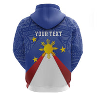 Personalized Pilipinas Eight-Rayed Sun Hoodie Philippines Map With Polynesian Style - Wonder Print Shop