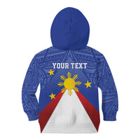 Personalized Pilipinas Eight-Rayed Sun Kid Hoodie Philippines Map With Polynesian Style - Wonder Print Shop