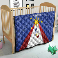 Personalized Pilipinas Eight-Rayed Sun Quilt Philippines Map With Polynesian Style - Wonder Print Shop