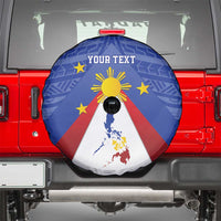 Personalized Pilipinas Eight-Rayed Sun Spare Tire Cover Philippines Map With Polynesian Style - Wonder Print Shop