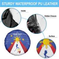 Personalized Pilipinas Eight-Rayed Sun Spare Tire Cover Philippines Map With Polynesian Style - Wonder Print Shop