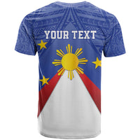 Personalized Pilipinas Eight-Rayed Sun T Shirt Philippines Map With Polynesian Style - Wonder Print Shop