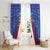 Personalized Pilipinas Eight-Rayed Sun Window Curtain Philippines Map With Polynesian Style - Wonder Print Shop