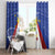 Personalized Pilipinas Eight-Rayed Sun Window Curtain Philippines Map With Polynesian Style - Wonder Print Shop