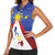 Personalized Pilipinas Eight-Rayed Sun Women Sleeveless Polo Shirt Philippines Map With Polynesian Style - Wonder Print Shop