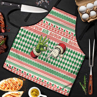 Six Seven Meme Apron Funny Green Hand Christmas - Wonder Print Shop