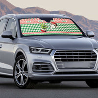 Six Seven Meme Auto Sun Shade Funny Green Hand Christmas - Wonder Print Shop