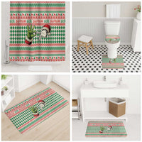Six Seven Meme Bathroom Set Funny Green Hand Christmas - Wonder Print Shop