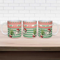 Six Seven Meme Personalized Ceramic Mug Funny Green Hand Christmas - Wonder Print Shop