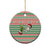 Six Seven Meme Ceramic Ornament Funny Green Hand Christmas - Wonder Print Shop