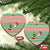 Six Seven Meme Ceramic Ornament Funny Green Hand Christmas - Wonder Print Shop