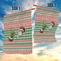 Six Seven Meme Garden Flag Funny Green Hand Christmas - Wonder Print Shop