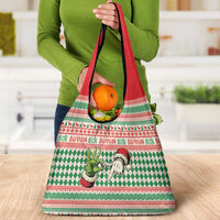 Six Seven Meme Grocery Bag Funny Green Hand Christmas - Wonder Print Shop