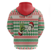 Six Seven Meme Personalized Hoodie Funny Green Hand Christmas - Wonder Print Shop