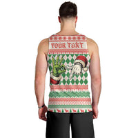 Six Seven Meme Personalized Men Tank Top Funny Green Hand Christmas - Wonder Print Shop