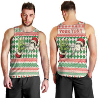 Six Seven Meme Personalized Men Tank Top Funny Green Hand Christmas - Wonder Print Shop