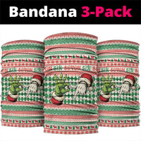 Six Seven Meme Neck Gaiter Funny Green Hand Christmas - Wonder Print Shop