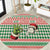 Six Seven Meme Round Carpet Funny Green Hand Christmas - Wonder Print Shop