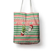 Six Seven Meme Tote Bag Funny Green Hand Christmas - Wonder Print Shop
