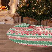 Six Seven Meme Tree Skirt Funny Green Hand Christmas - Wonder Print Shop