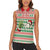 Six Seven Meme Personalized Women Sleeveless Polo Shirt Funny Green Hand Christmas - Wonder Print Shop
