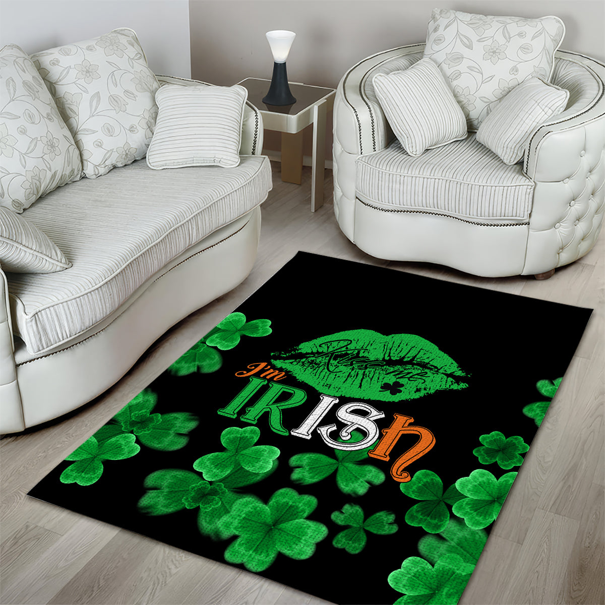Kiss Me Im Irish St Patricks Day Area Rug LT9 - Wonder Print Shop