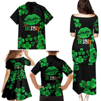 Kiss Me Im Irish St Patricks Day Family Matching Puletasi and Hawaiian Shirt - Wonder Print Shop
