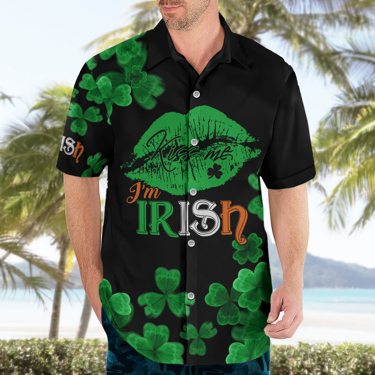 Kiss Me Im Irish St Patricks Day Hawaiian Shirt - Wonder Print Shop