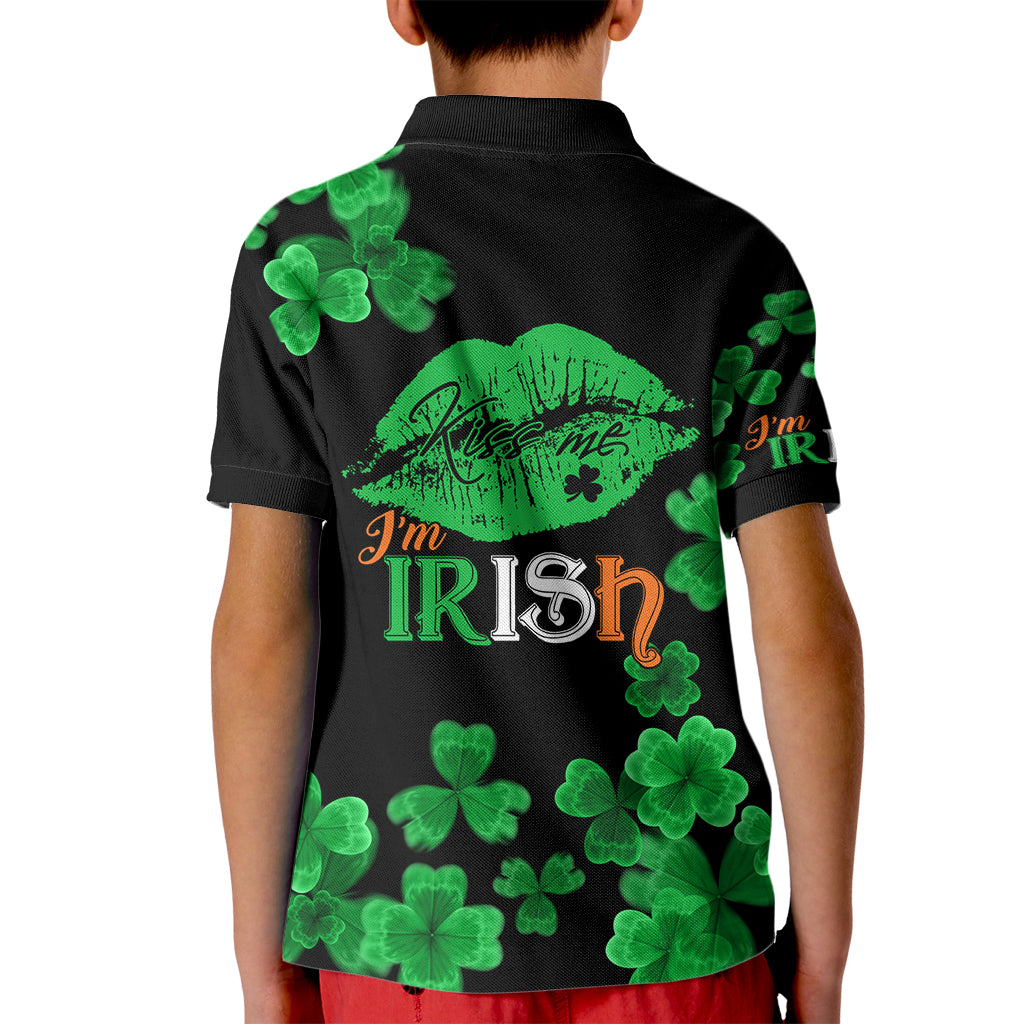 Kiss Me Im Irish St Patricks Day Kid Polo Shirt - Wonder Print Shop