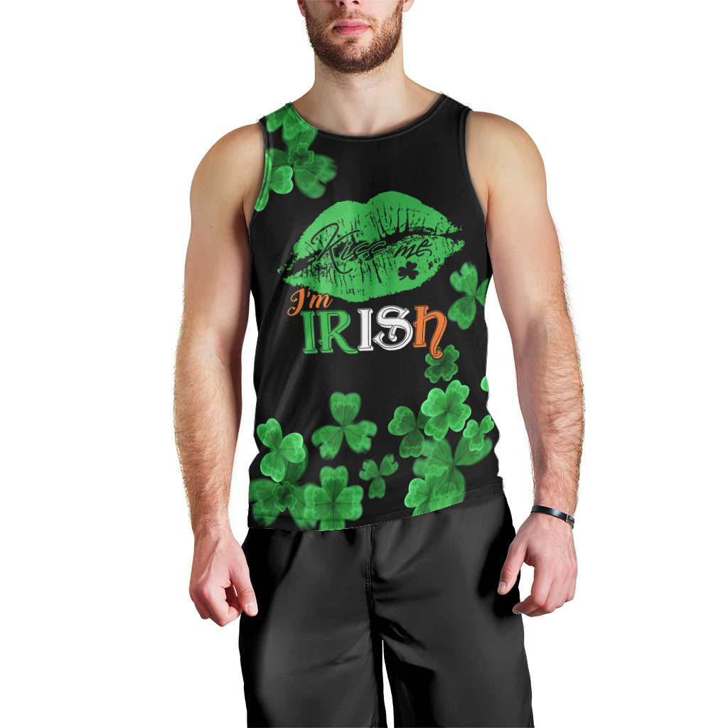 Kiss Me Im Irish St Patricks Day Men Tank Top - Wonder Print Shop