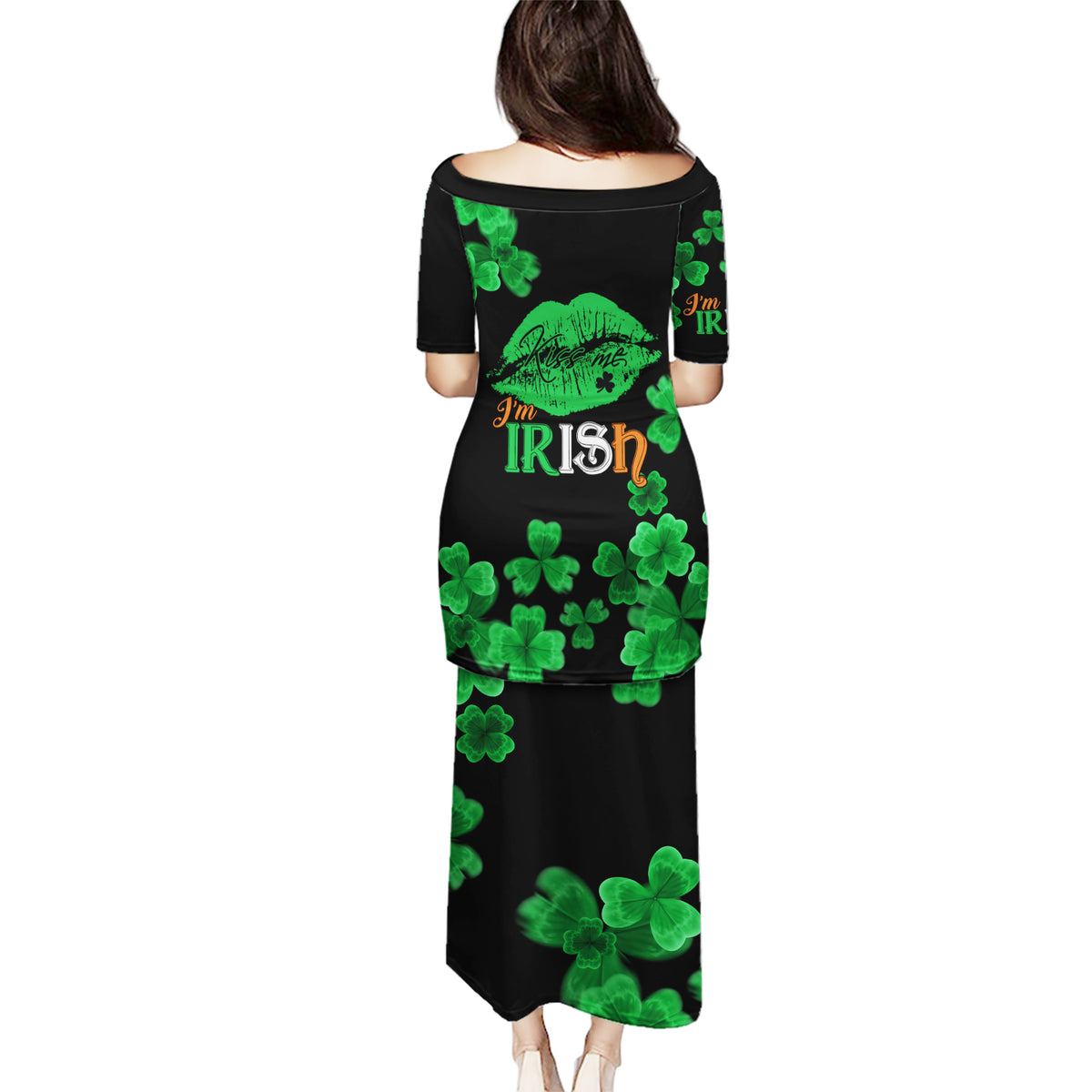 Kiss Me Im Irish St Patricks Day Puletasi - Wonder Print Shop