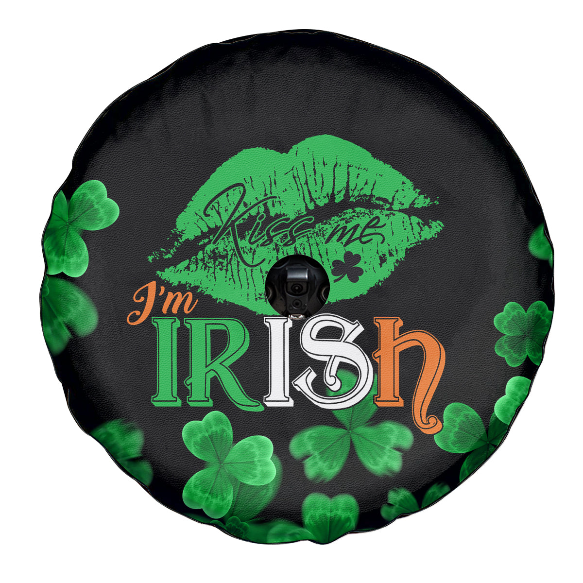 Kiss Me Im Irish St Patricks Day Spare Tire Cover - Wonder Print Shop