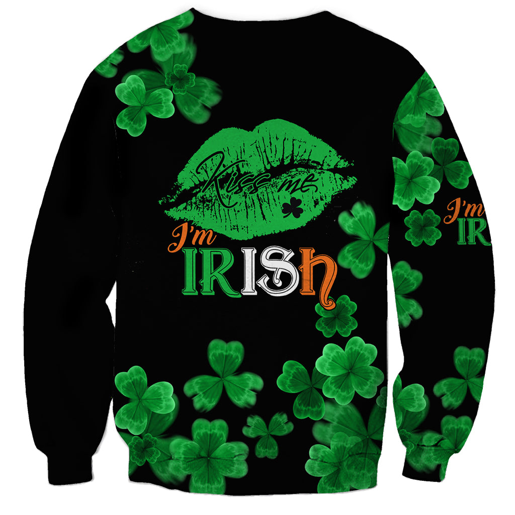 Kiss Me Im Irish St Patricks Day Sweatshirt - Wonder Print Shop