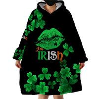 Kiss Me Im Irish St Patricks Day Wearable Blanket Hoodie - Wonder Print Shop