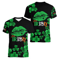 Kiss Me Im Irish St Patricks Day Women V Neck T Shirt - Wonder Print Shop