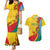 Grenada Independence Day Couples Matching Mermaid Dress and Hawaiian Shirt Bougainvillea Flowers Flag Style LT9 - Wonder Print Shop
