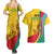 Grenada Independence Day Couples Matching Summer Maxi Dress and Hawaiian Shirt Bougainvillea Flowers Flag Style LT9 - Wonder Print Shop