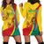 Grenada Independence Day Hoodie Dress Bougainvillea Flowers Flag Style - Wonder Print Shop