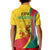 Grenada Independence Day Kid Polo Shirt Bougainvillea Flowers Flag Style - Wonder Print Shop
