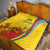 Grenada Independence Day Quilt Bougainvillea Flowers Flag Style - Wonder Print Shop
