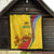 Grenada Independence Day Quilt Bougainvillea Flowers Flag Style - Wonder Print Shop