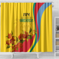 grenada-independence-day-shower-curtain-bougainvillea-flowers-flag-style