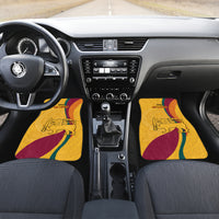 Sri Lanka National Day Car Mats The Lion Passant With Ketayam Wood Art LT9 - Wonder Print Shop