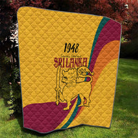 Sri Lanka National Day Quilt The Lion Passant With Ketayam Wood Art - Wonder Print Shop