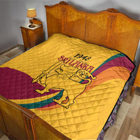 Sri Lanka National Day Quilt The Lion Passant With Ketayam Wood Art - Wonder Print Shop