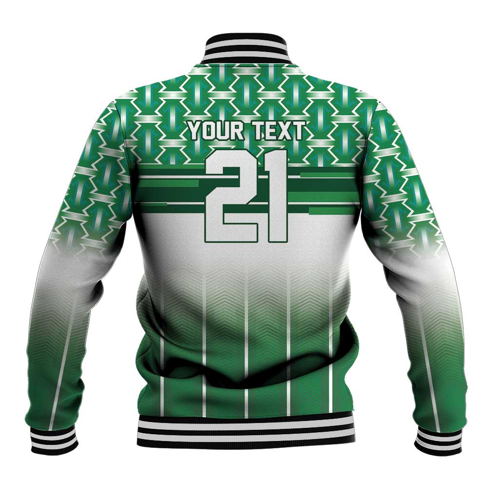 World Football Morocco Custom Baseball Jacket 1994 Away Retro Green Jersey - Wonder Print Shop
