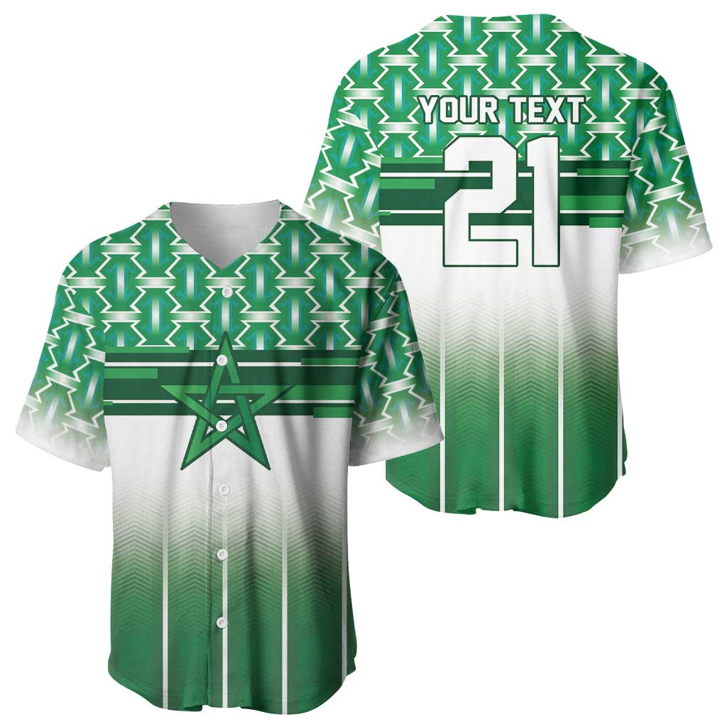 World Football Morocco Custom Baseball Jersey 1994 Away Retro Green Jersey - Wonder Print Shop