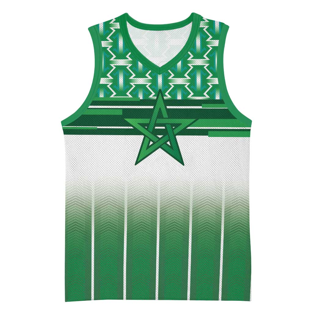 World Football Morocco Custom Basketball Jersey 1994 Away Retro Green Jersey - Wonder Print Shop