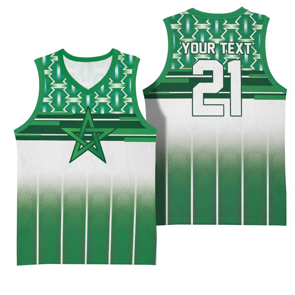 World Football Morocco Custom Basketball Jersey 1994 Away Retro Green Jersey - Wonder Print Shop